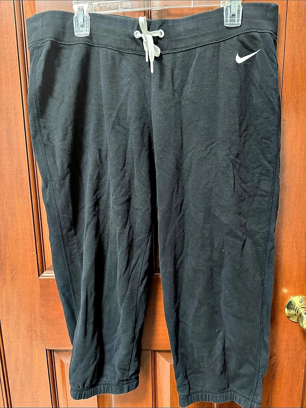 Nike Black Cropped Track Pants